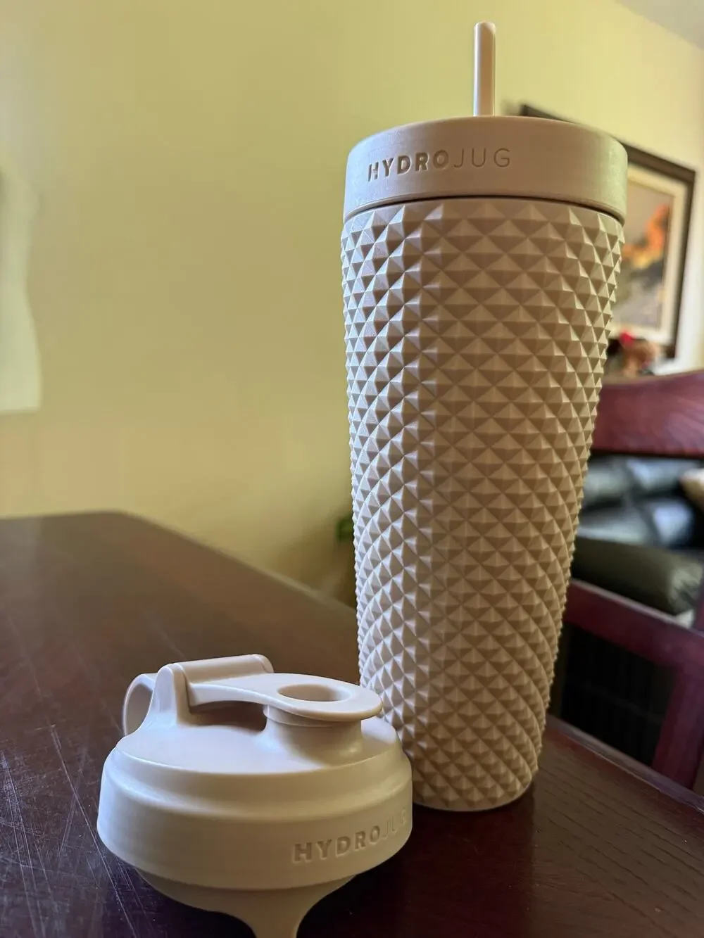 HydroJug textured travel tumbler